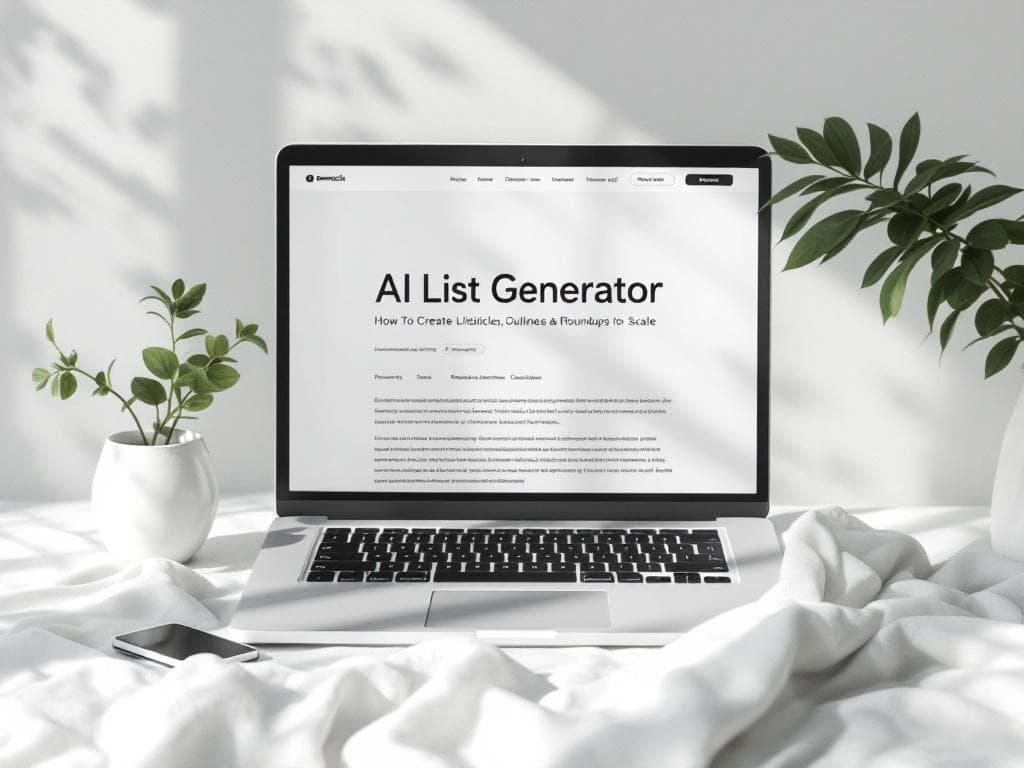 AI List Generator : Comment créer des articles, des résumés et des récapitulatifs à grande échelle